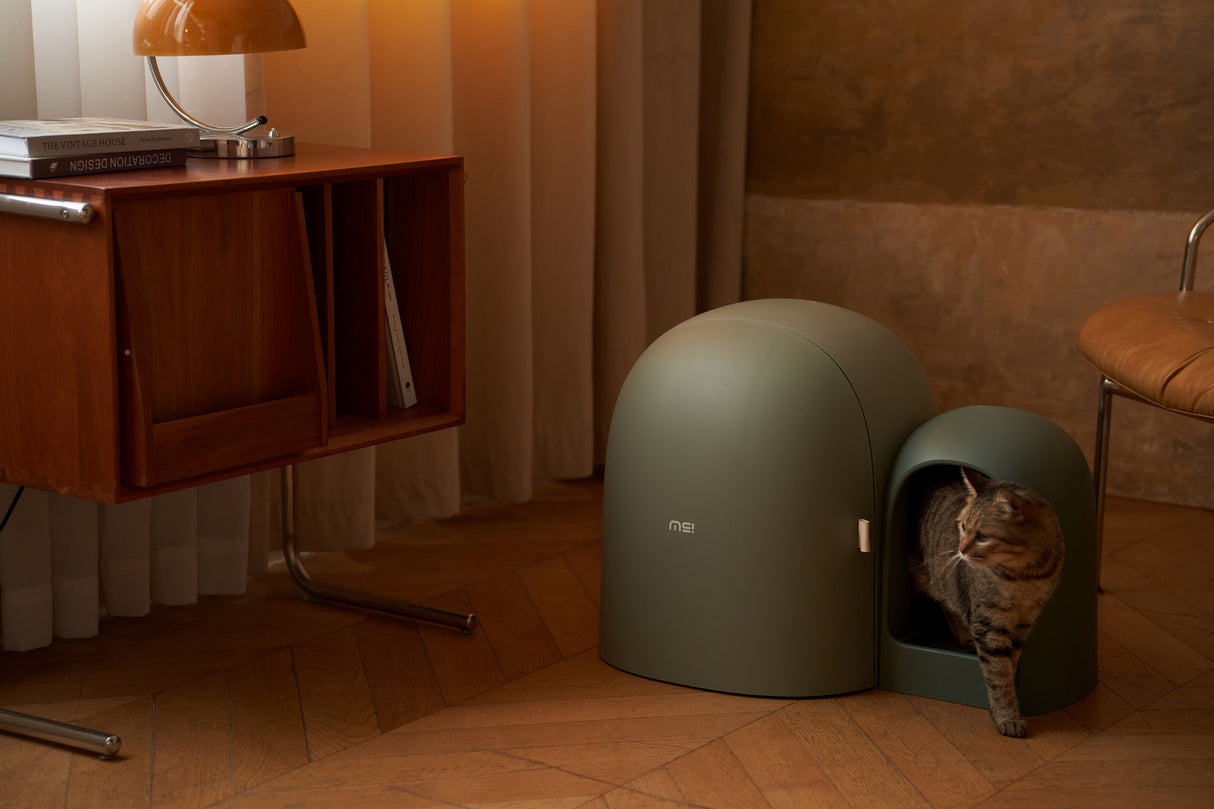 Kattenbak - One Size Fits All - Grote Ruimte - Lekvrij - Geurvrij - Inclusief Kattebakschepje - 67.7x49x50cm (LxBxH) SpirePets