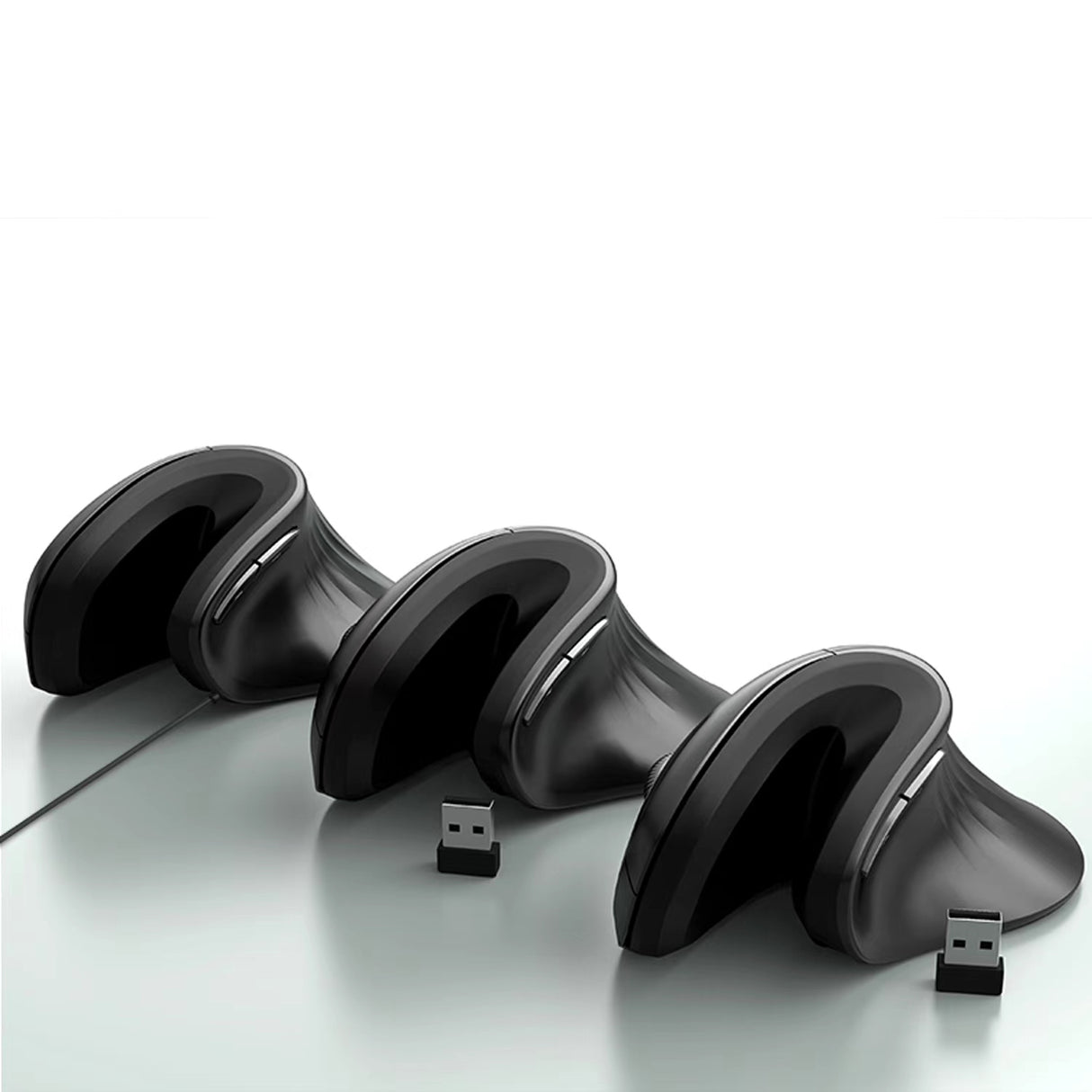 Delux Ergonomic mouse GX - Souris verticale sans fil - Droitier - Souris avec repose-poignet