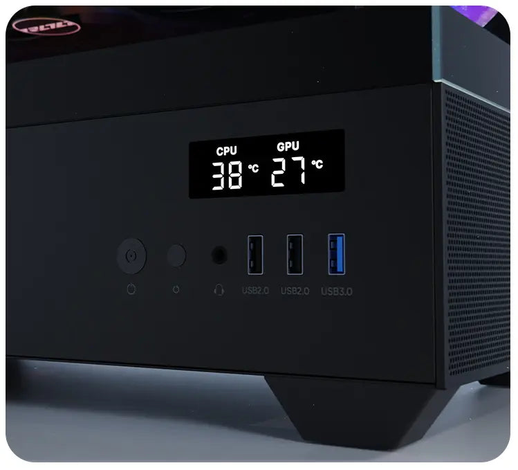 SPIRE Marine U30P RGB BLACK behuizing - PC gamer case - Tempered glass Spire