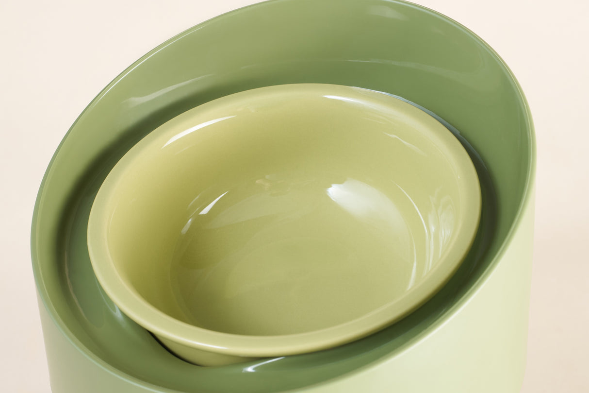 SpirePets MakeSure Keramische Voerbak - Katten voerbak in hoogte verstelbaar