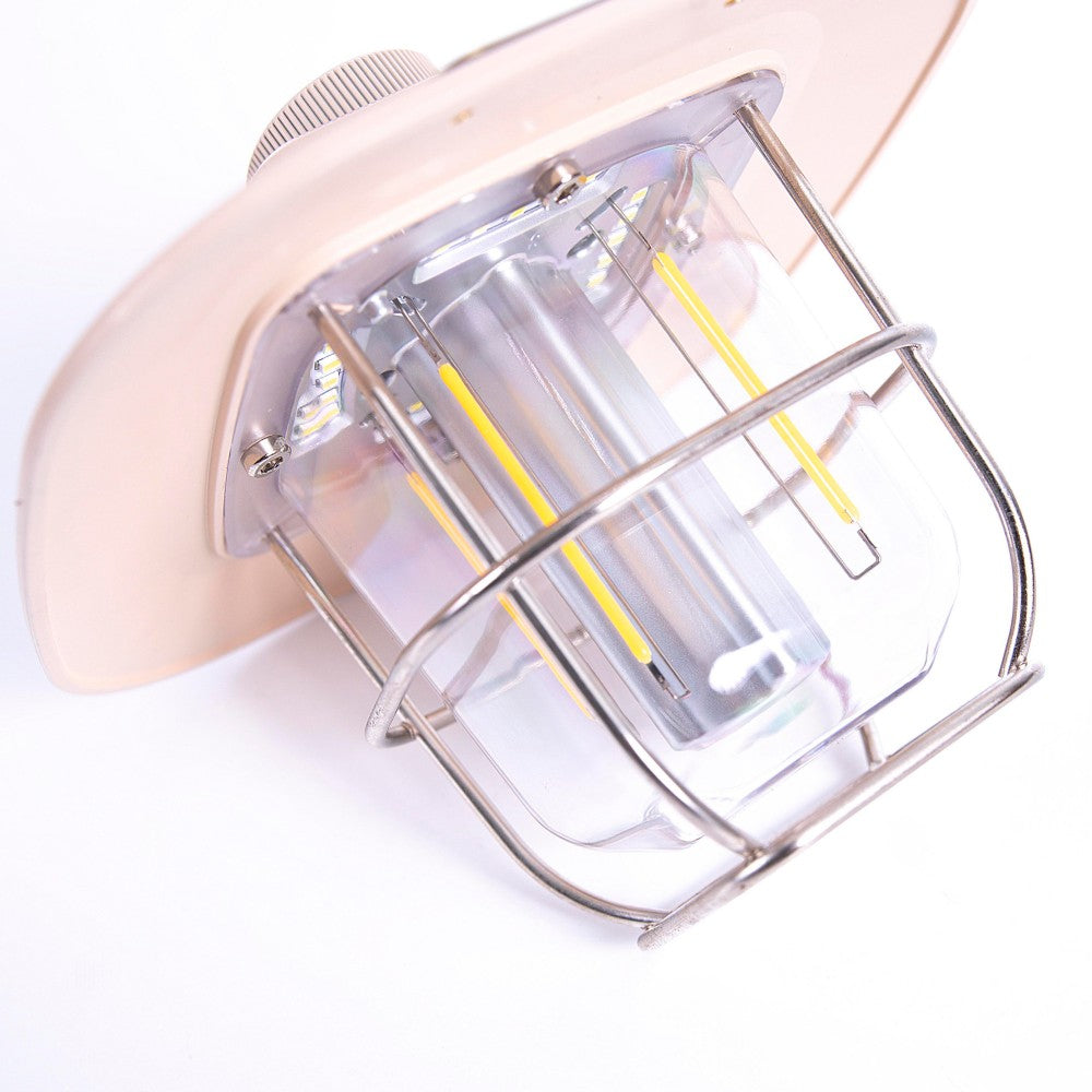 Lampe de camping d'extérieur-Port de chargement USB-Effet lumineux-Noir