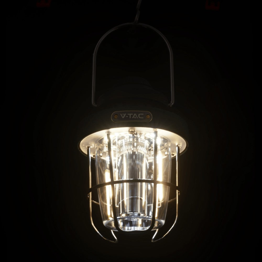 Campinglamp - LED lantaarn - USB oplaadpoort - licht-dimeffect