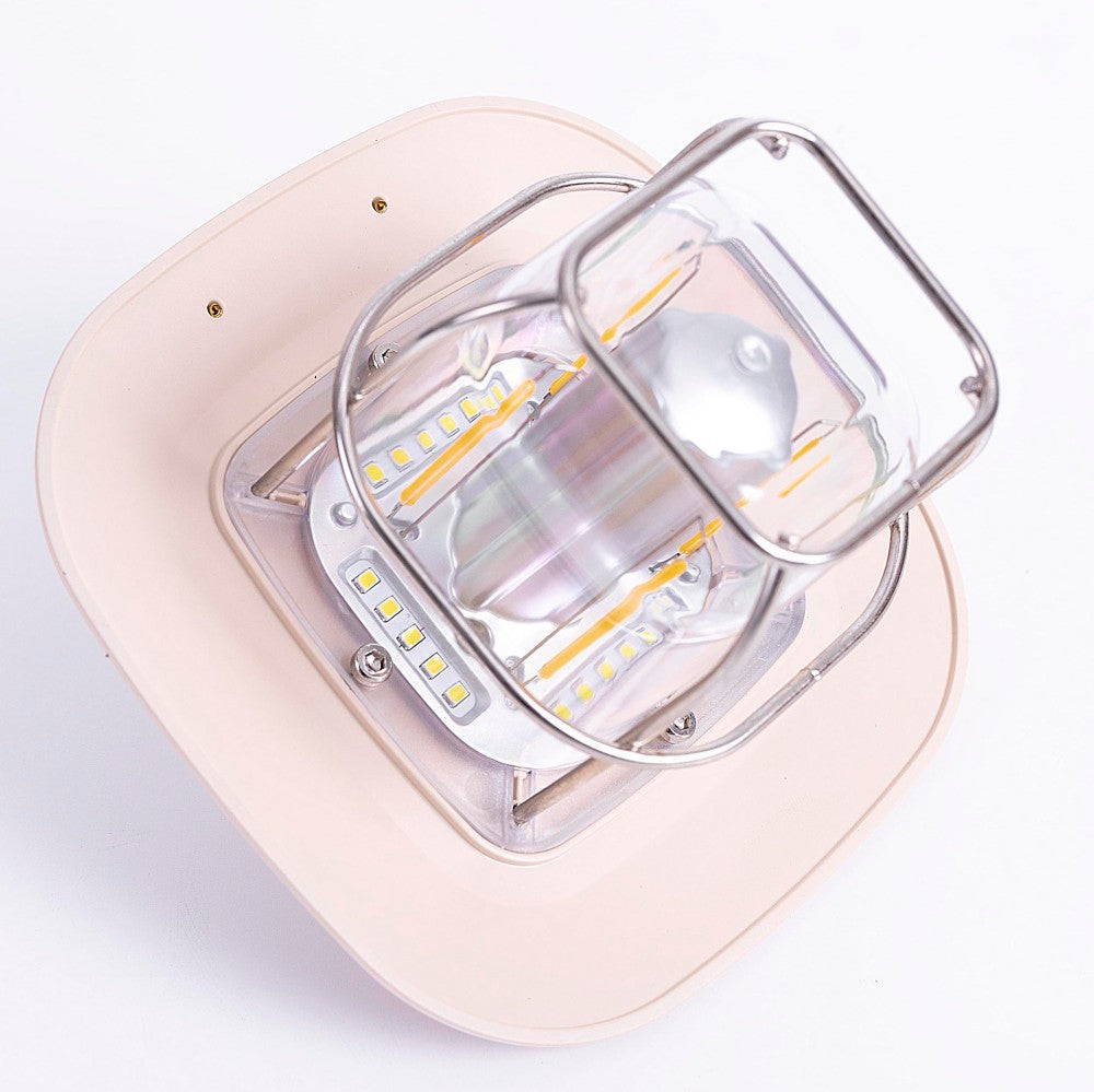 Lampe de camping d'extérieur-Port de chargement USB-Effet lumineux-Noir