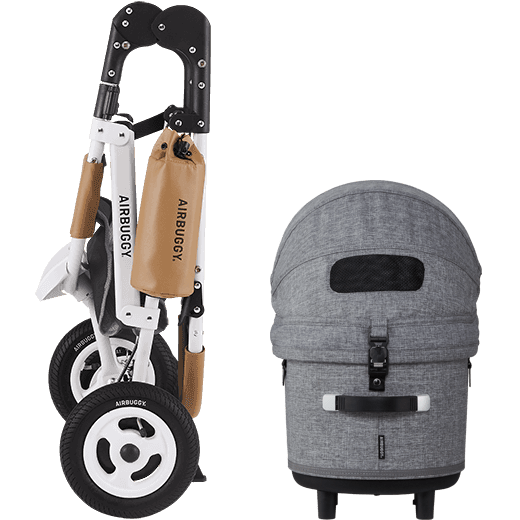 AirBuggy Dome 3 Regular Earth Grey – Premium buggy voor hond of kat SpirePets