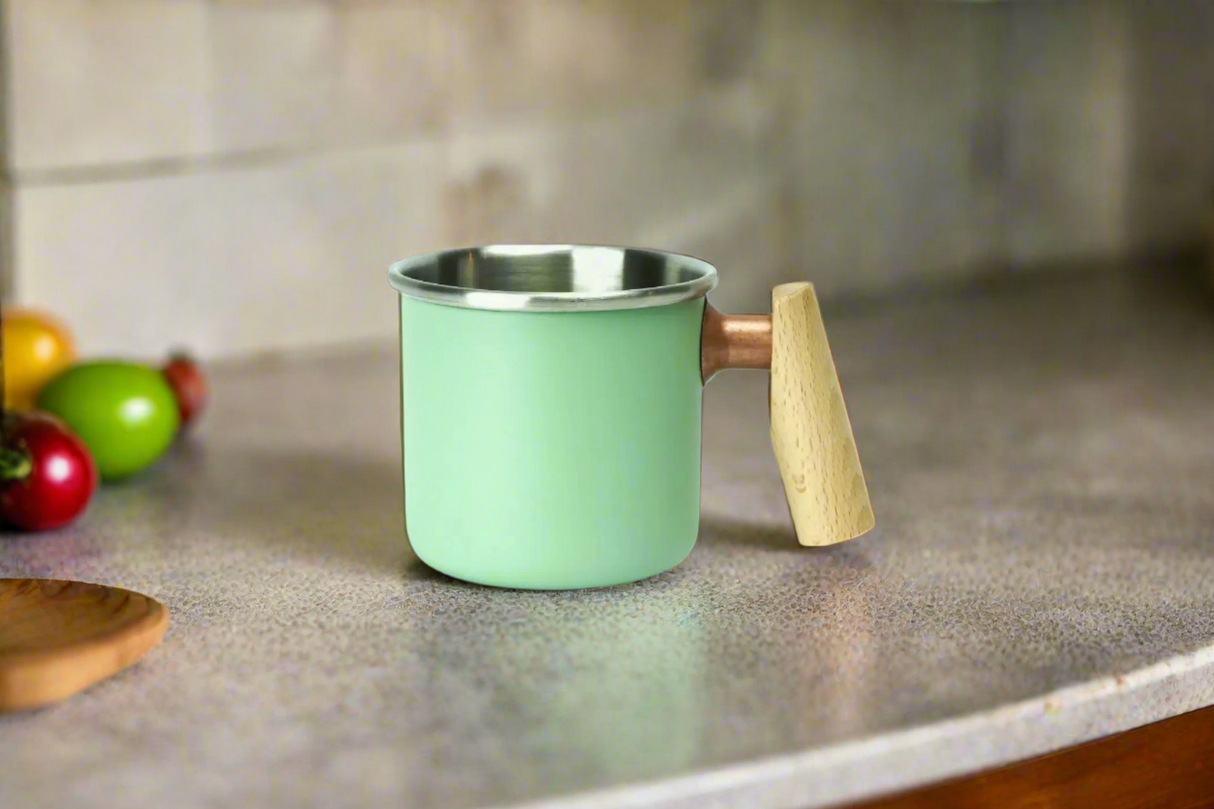 Mug de camping-tasse en acier inoxydable-Kalas - Krystal Green-400ml