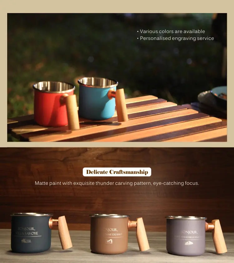 Camping mok - beker van roestvrij staal - Kalas - Krystal Groen - 400ml Coolgods