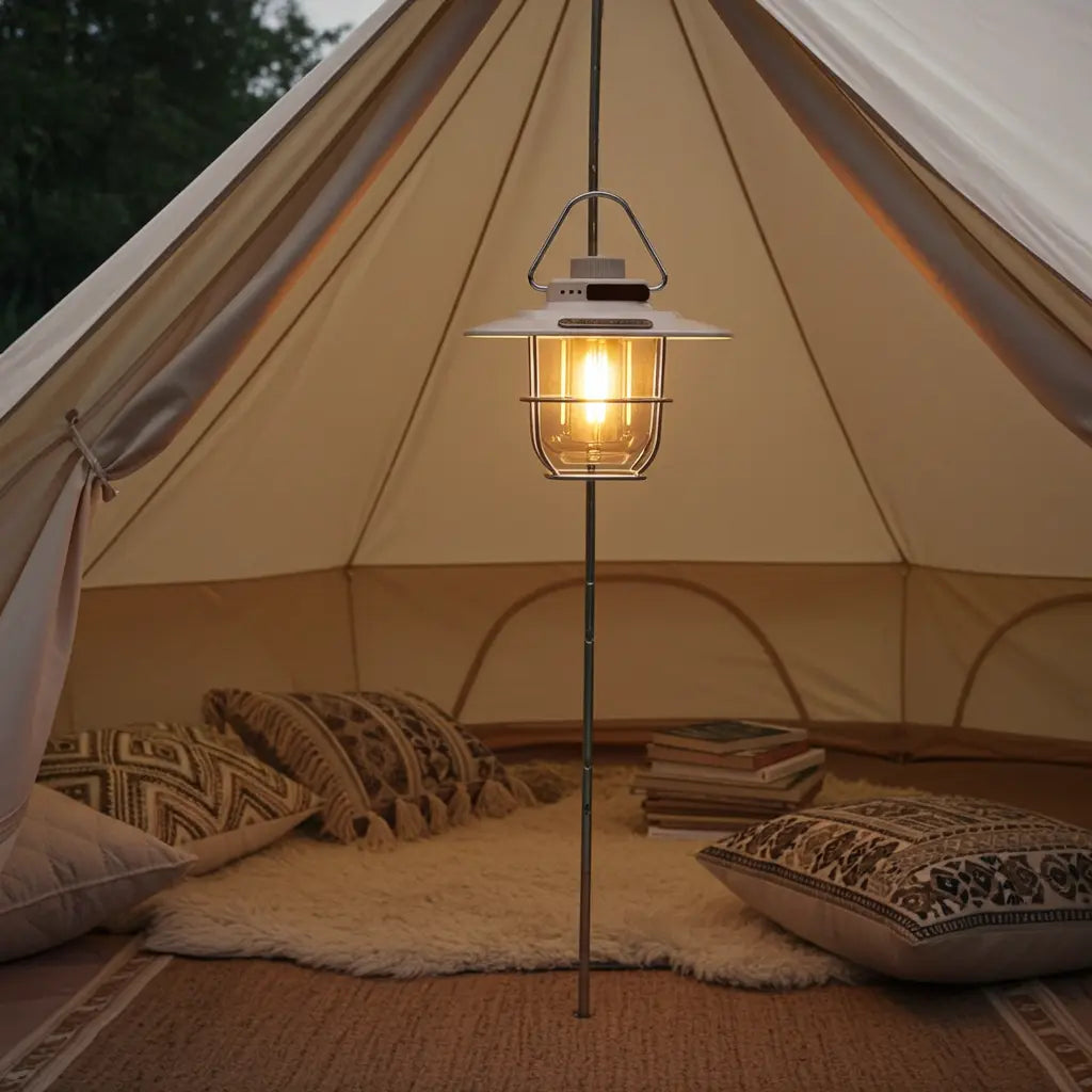 Campinglamp - Buiten Lantaarn - USB oplaadpoort - dimeffect Coolgods