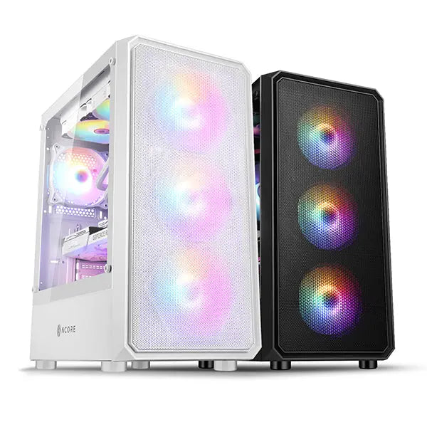 PC gamer case - G30 BLACK TRUE FORCE - Tempered glass Spire