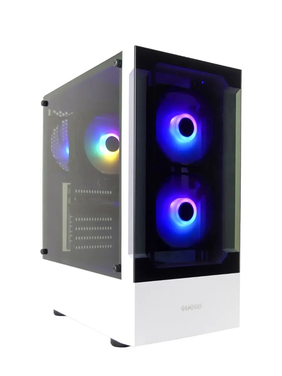 Gamdias Talos E3 Wit RGB Gaming Case - Game PC behuizing - Computer Behuizing - aRGB LED Verlichting Gamdias