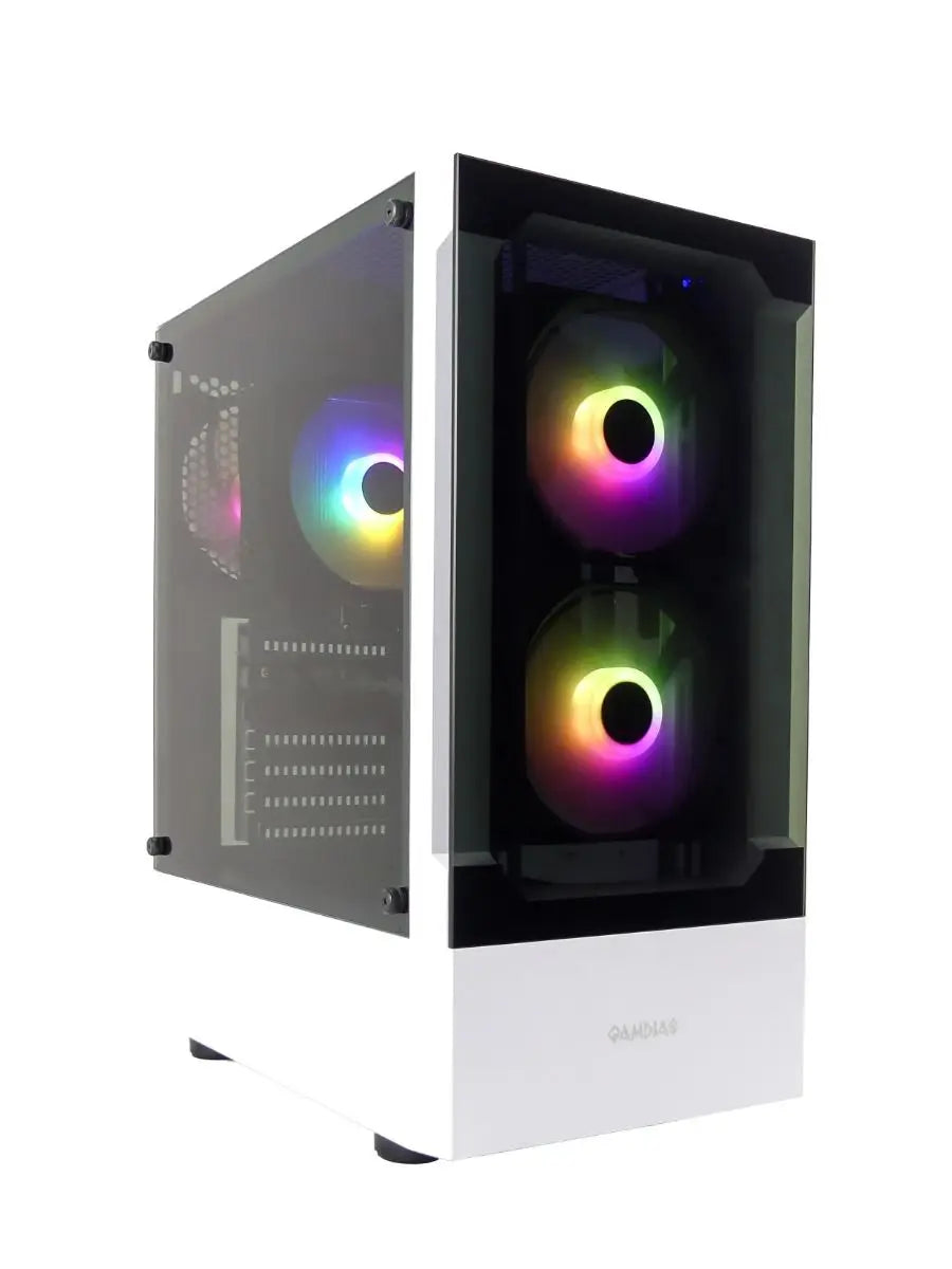 Gamdias Talos E3 Wit RGB Gaming Case - Game PC behuizing - Computer Behuizing - aRGB LED Verlichting Gamdias