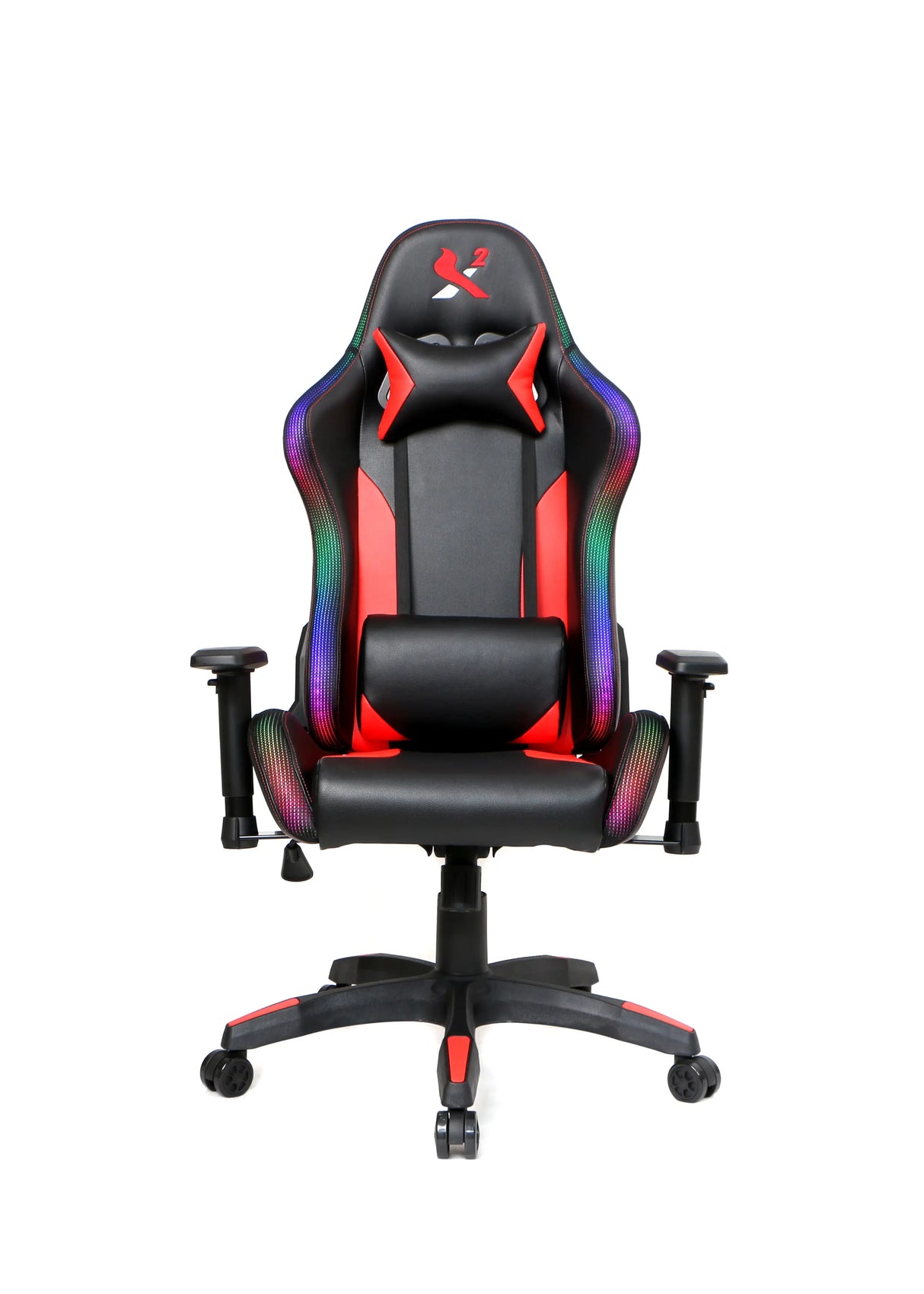 SPIRE X2 Gamestoel met lendensteun, nekkussen en RGB verlichting Spire