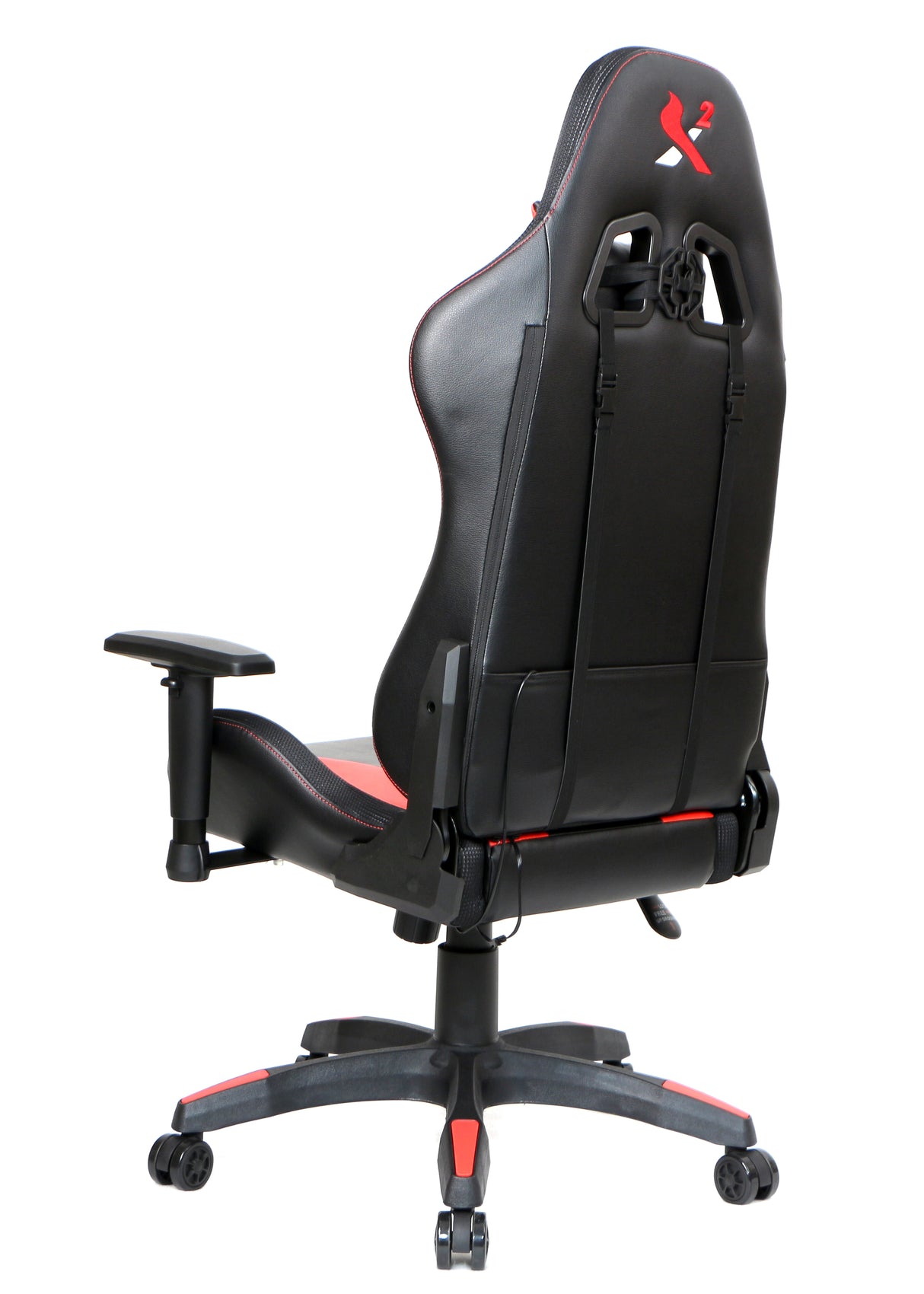 X2 Gaming Stoel - Met nekkussen Verstelbaar - RGB Lichten - Ergonomisch - Bureau Stoel - PVC leer - Nylon Wielen - 54x69.5x133cm (LxWxH) Spire