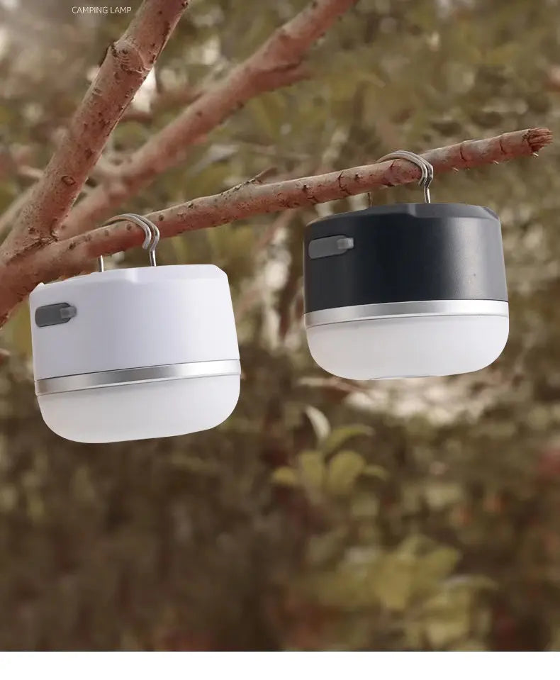 Kampeer LED Lamp met ophanghaakjes en magneet - oplaadbaar via USB type C Coolgods