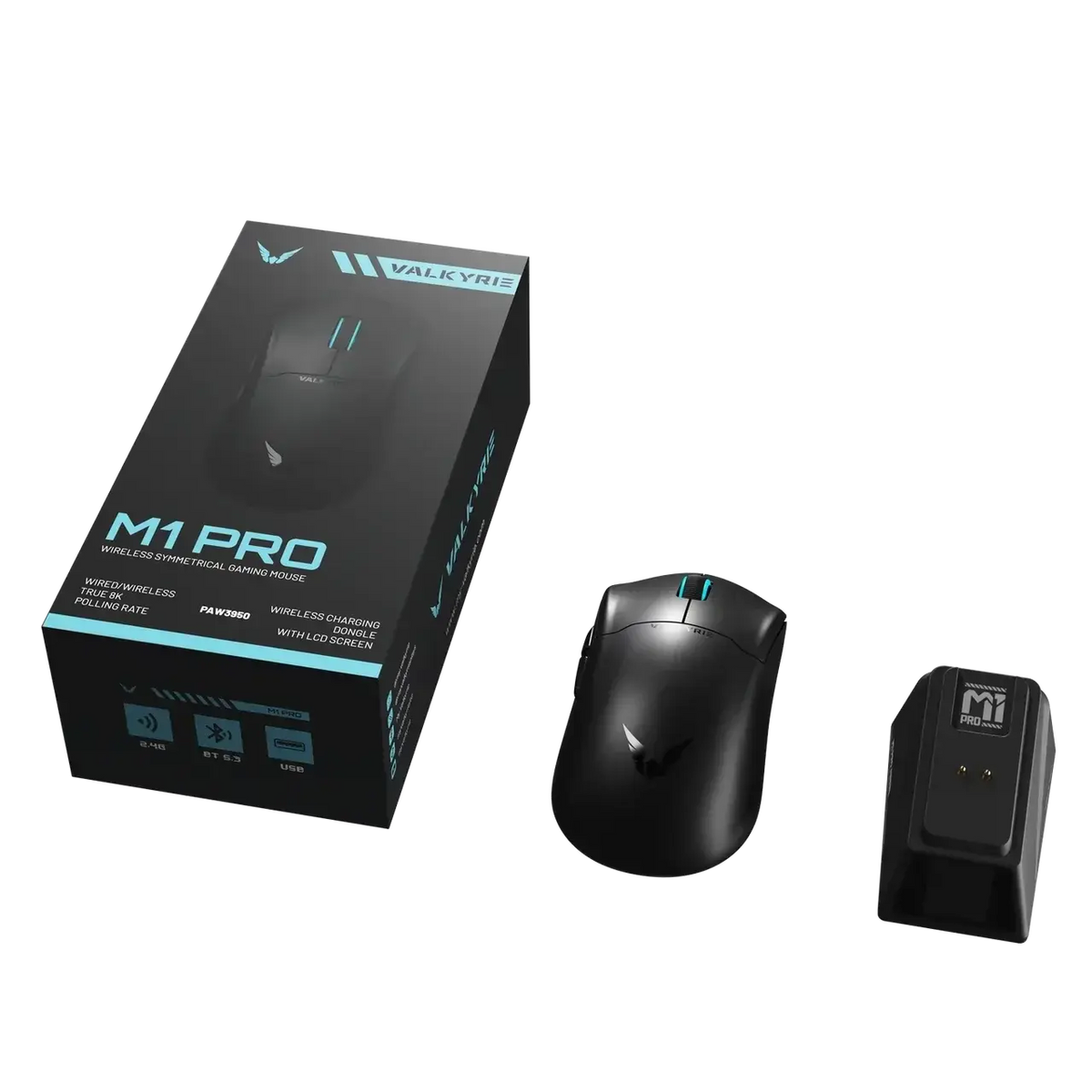 Valkyrie M1 Pro Gaming Mouse 8K Wireless Valkyrie