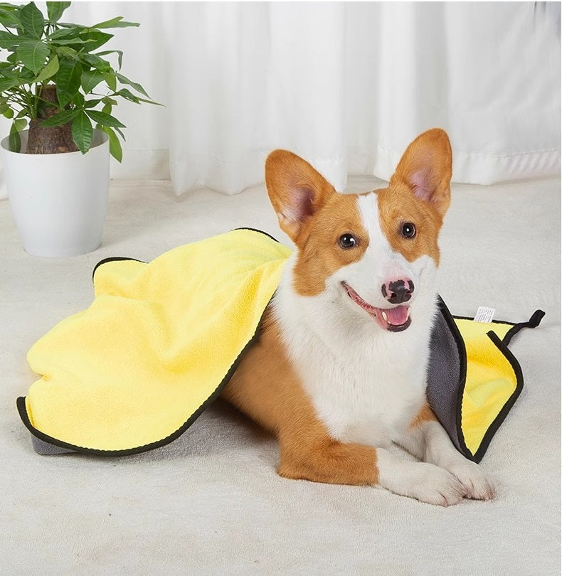 Hondenhanddoek – Microvezeldoek, absorberend en sneldrogend, geschikt voor honden en katten