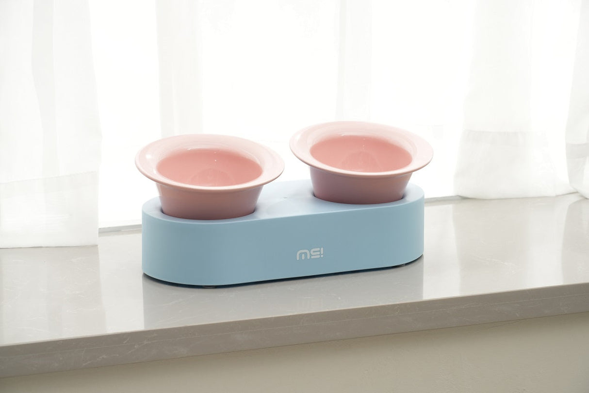 Keramische kattenvoer- en drinkbak set met verhoogd ontwerp – stijlvol en ergonomisch SpirePets