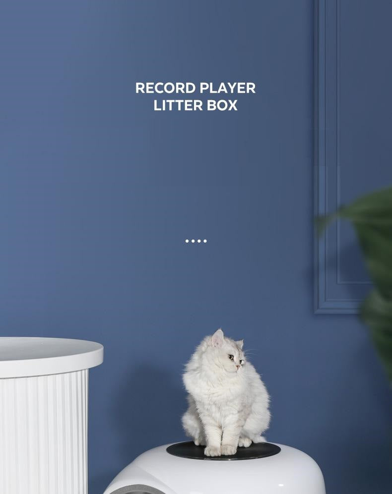 SpirePets | Ronde kattenbak met Geur beheersing | Grote katten SPIRE-PETS