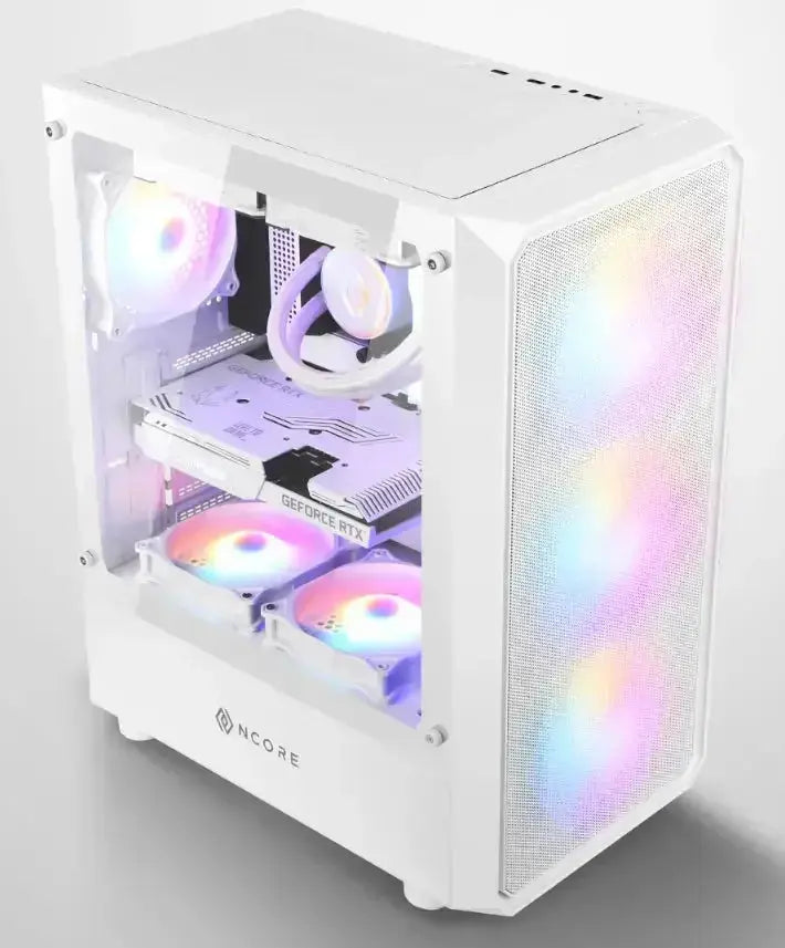 PC gamer case - G30 WHITE TRUE FORCE - Tempered glass Spire