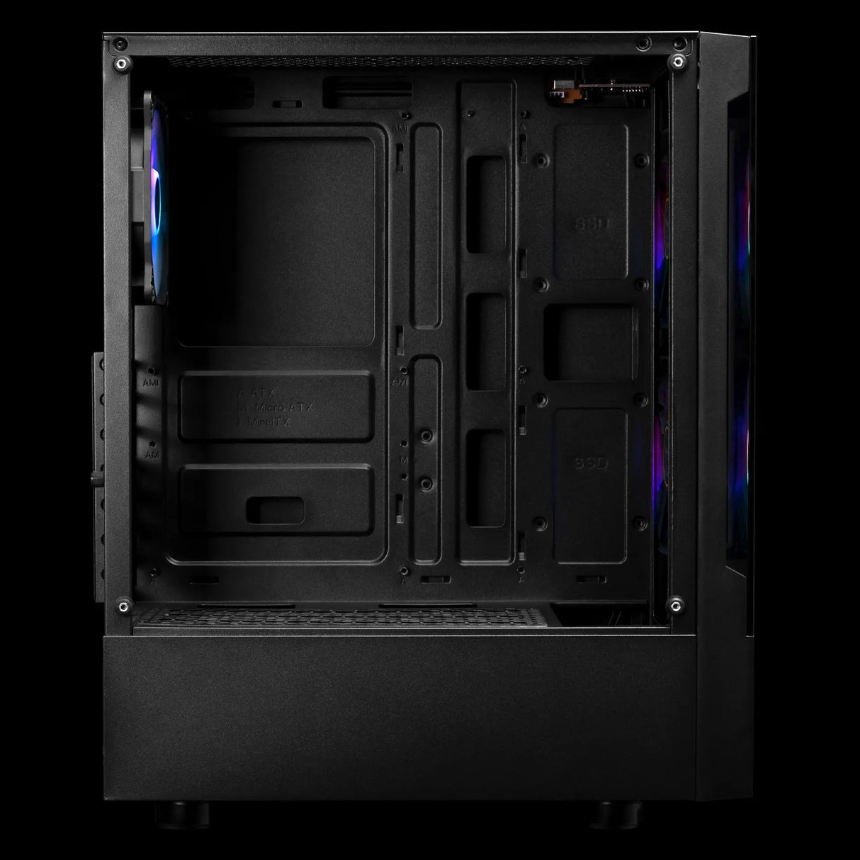 Gamdias Talos E3 Zwart RGB Gaming Case - Game PC behuizing - Computer Behuizing - aRGB LED Verlichting Gamdias