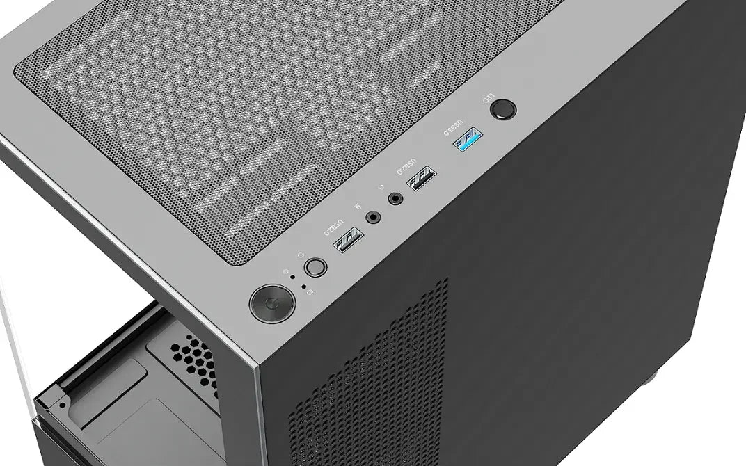 PC behuizing - gamer case - U20M BLACK - Tempered glass - RGB Spire