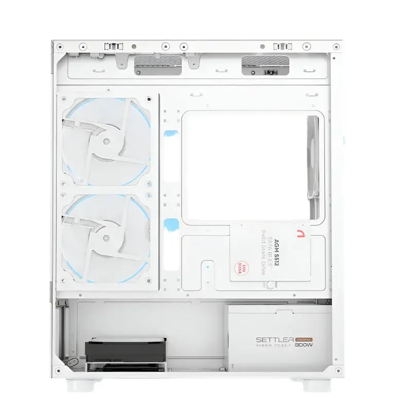 PC behuizing - gamer case - U20M WHITE - Tempered glass - RGB Spire