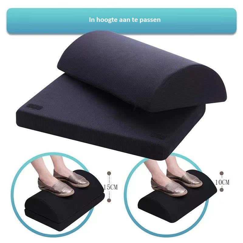 Voetensteun - Voetenkussen - Voetenbankje Bureau - 45x30x15cm (LxBxH) Spire