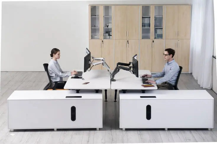 SPIRE Dual Monitor Beugel II - Monitorarm aluminium met gasveer - Voor 2 beeldschermen Spire