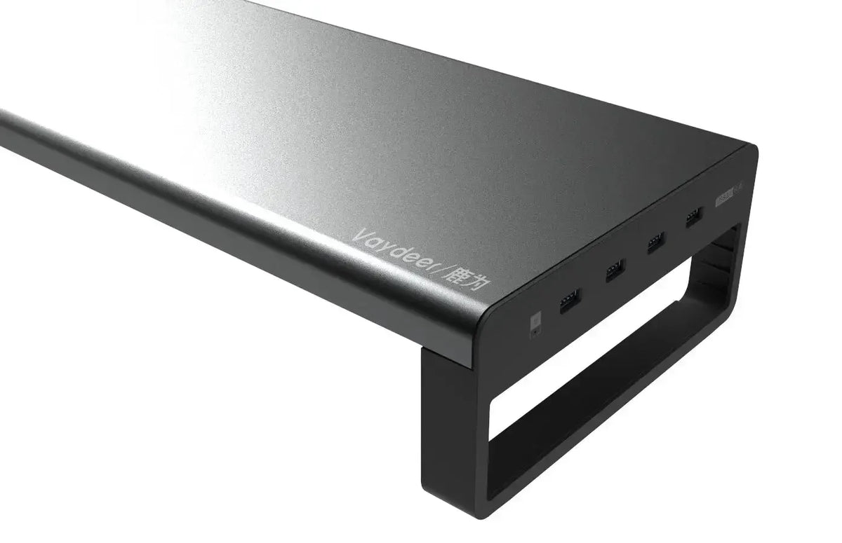 Multifunctionele monitor standaard | Aluminium | 4x USB3.0 hub | Verbeter uw werkplek | Laptop en computer Coolgods