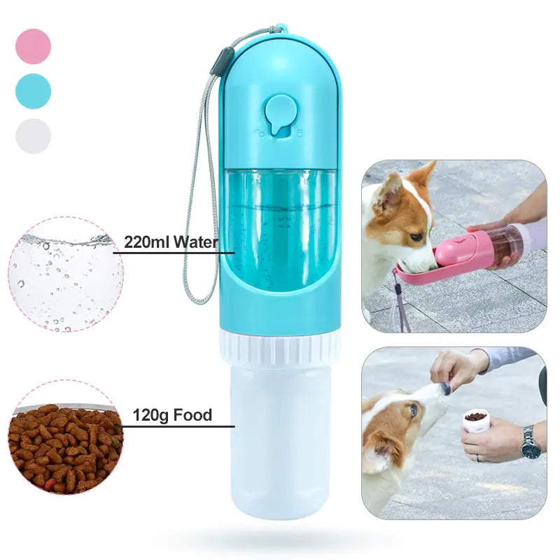 Voedsel en Waterfles voor Huisdieren - Blauw SPIRE-PETS