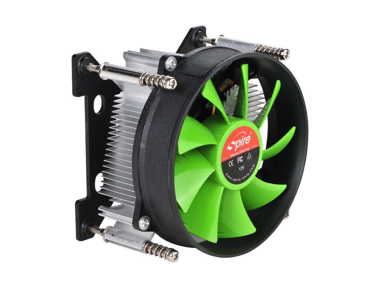 CPU koeler | LGA 1700 | Ventilator 2200RPM | 90 * 90 * 25 mm | Groene bladen | Effectieve warmteafvoer tot 95W Coolgods