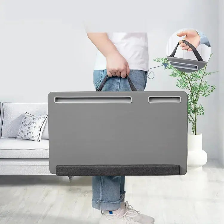 Laptop Standaard | Smartphone Houder | Ergonomische standaarden | Polssteun | Ruimtebesparend en draagbaar | Leer | Maximaal 17 inch Coolgods