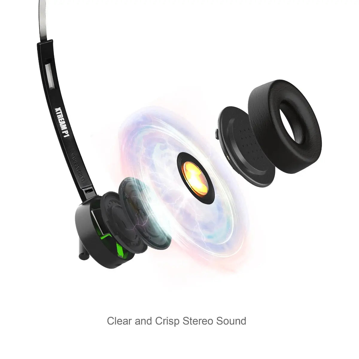 Xtream P1 Enkelzijdige koptelefoon met microfoon | Headset | USB aansluiting | 3,5 mm audiopoort Adesso