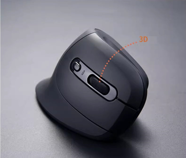 Ergonomische draadloze muis - Verticaal design met 6-knops functionaliteit Delux