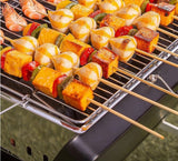 Compacte BBQ - mini barbecue koffer - zwart - draagbaar - maat M - Coolgods.nl