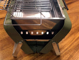 Compacte BBQ - mini barbecue koffer - groen - draagbaar - maat M - Coolgods.nl