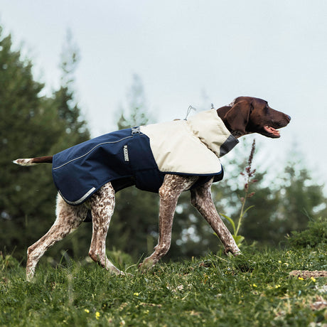 Hondenjas - Regenjas Hond - Winddicht - Waterdicht - Lichtgewicht - Kleur Blauw - Maat L 45x56x48~77cm SpirePets