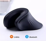 Ergonomische draadloze muis - Verticaal design met 6-knops functionaliteit Delux