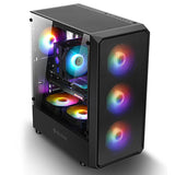 PC gamer case - G30 BLACK TRUE FORCE - Tempered glass
