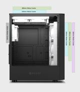 PC gamer case - G30 BLACK TRUE FORCE - Tempered glass