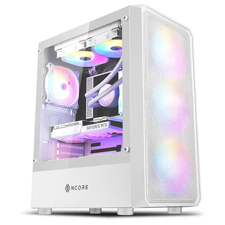 PC gamer case - G30 WHITE TRUE FORCE - Tempered glass