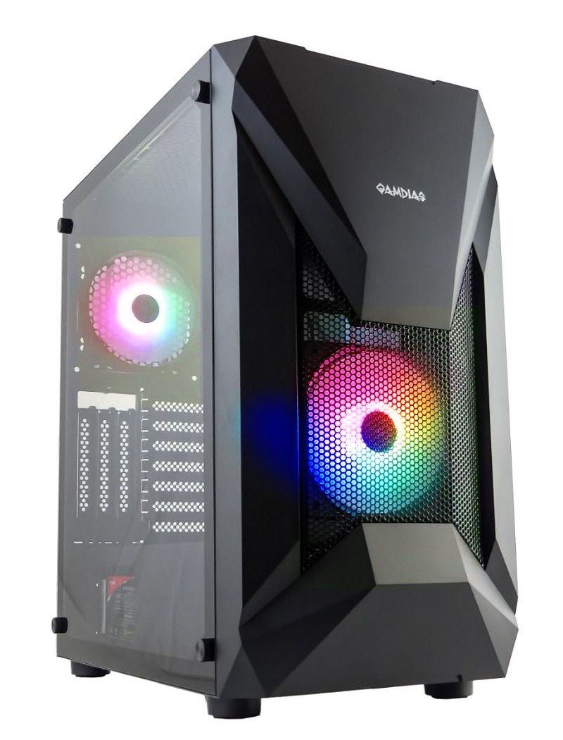 PC-Gehäuse | Schwarz | USB2.0, USB3.0 | 3,5-Zoll-Festplatte * 2, 2,5-Zoll-SSD * 2 | Micro ATX/MINI ATX | VGA-Karte