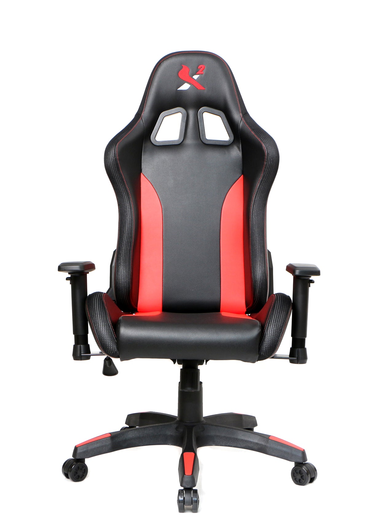 X2 Gaming Stoel - Met nekkussen  Verstelbaar - RGB Lichten - Ergonomisch - Bureau Stoel - PVC leer - Nylon Wielen - 54x69.5x133cm (LxWxH) Spire