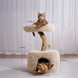 ISLA krabpaal met kattenhuis en kattenmand SpirePets