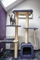 Cat Scratching Post - Climbing Tree - Gray - 50 x 38 x140 cm