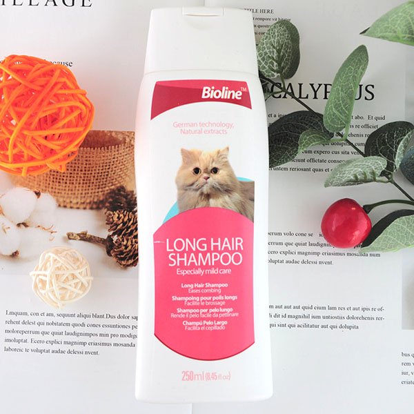 Shampooing pour chat à poil long-care-250mL poils de chat