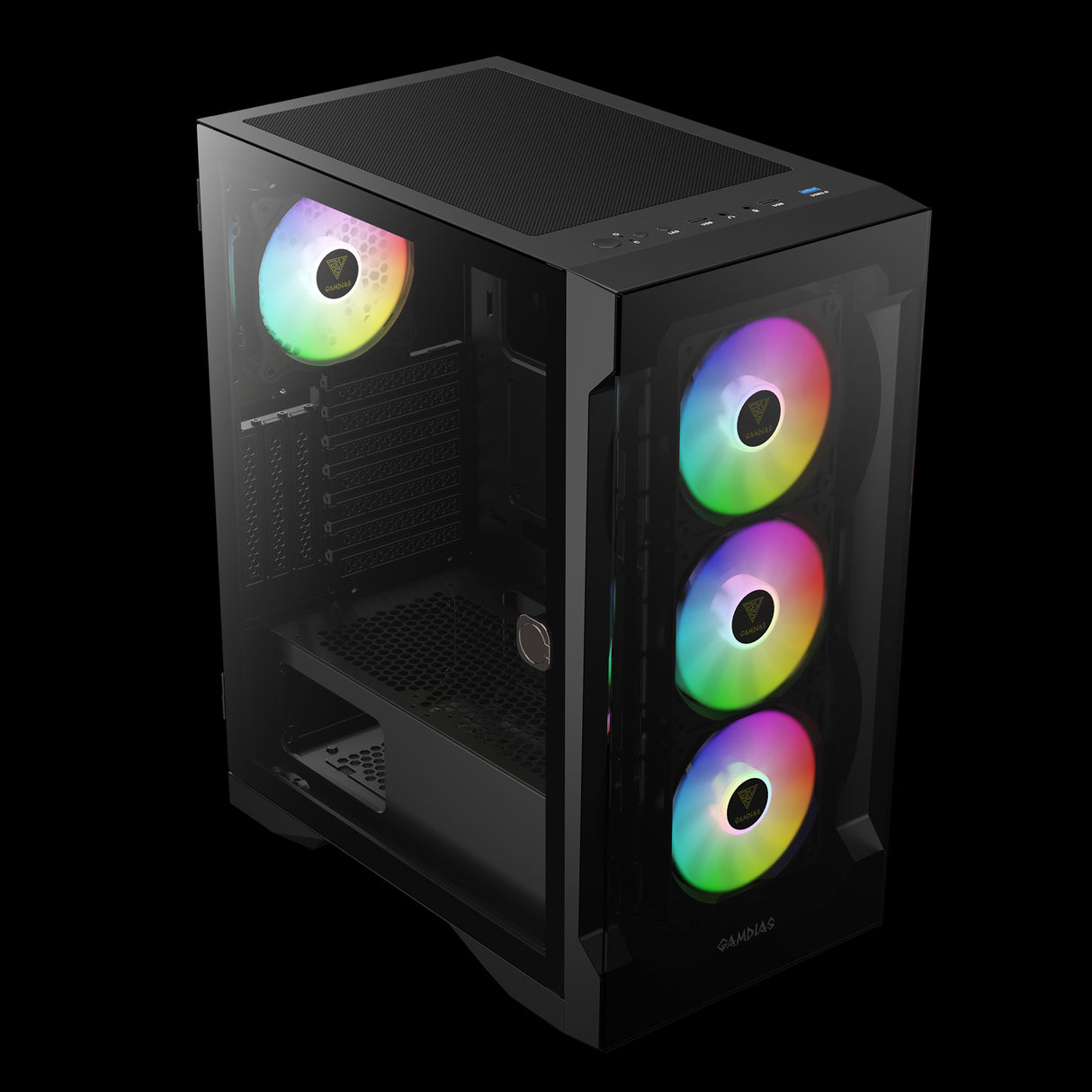 Boîtier PC | Noir | USB2.0, USB 3.0 | 3.5" HDD * 2, 2.5" SSD * 2 | Micro ATX/MINI ATX