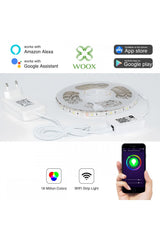 Woox R5149 zelfklevende LED strip - 5 meter lang - smart LED strip RGB - LED verlichting Woox