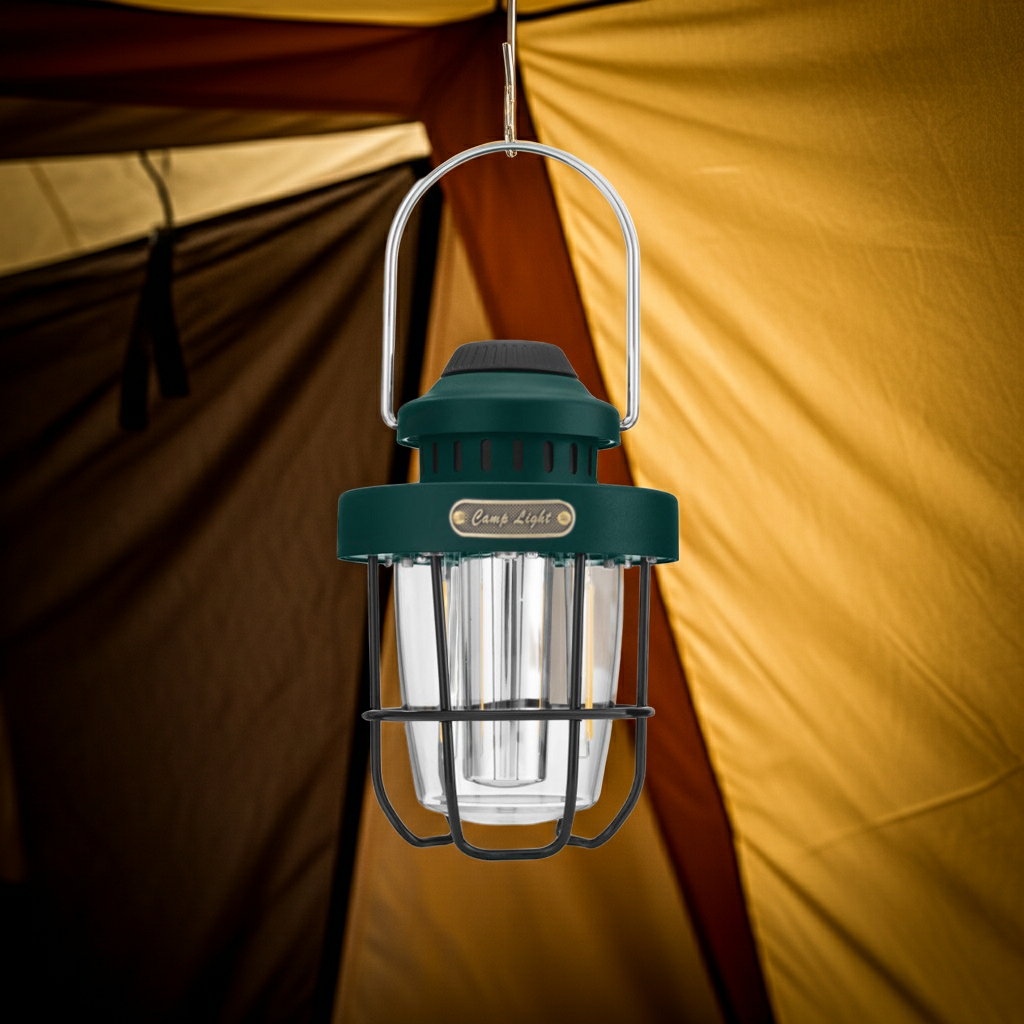 Campinglamp - LED lantaarn - USB oplaadpoort - licht-dimeffect Coolgods