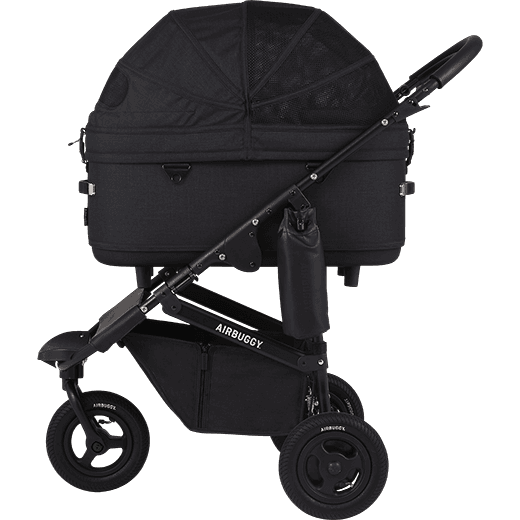 AirBuggy Dome3 Large Black – luxe zwarte hondenbuggy kattenbuggy