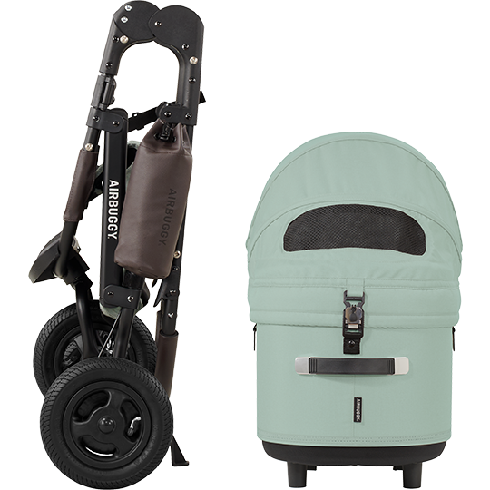 AirBuggy Dome 3 Premier Set Regular – Grass Green - buggy voor hond of kat SpirePets